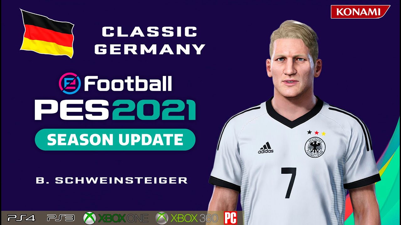 B. SCHWEINSTEIGER face+stats (Classic Germany) How to create in PES 2021