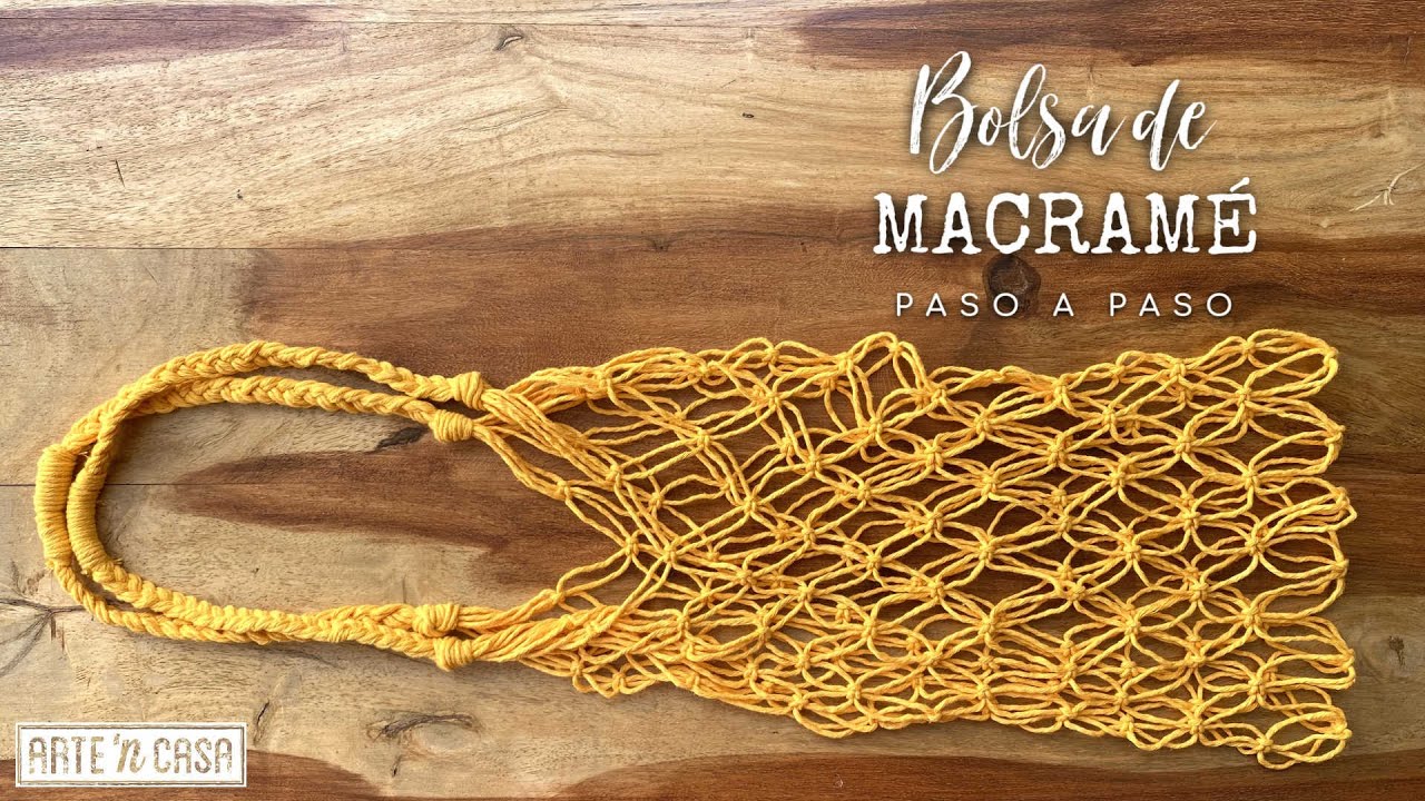 Cómo hacer una bolsa de macramé