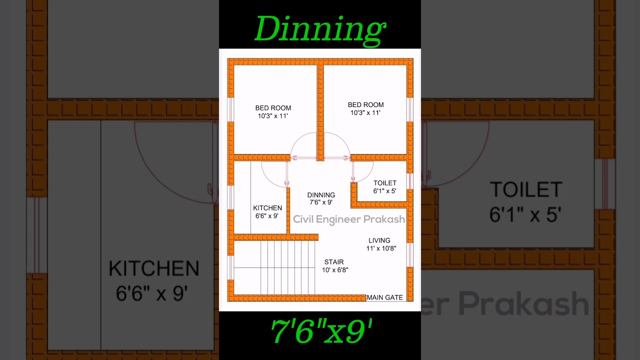 #shorts 23 x 30 feet small house plan