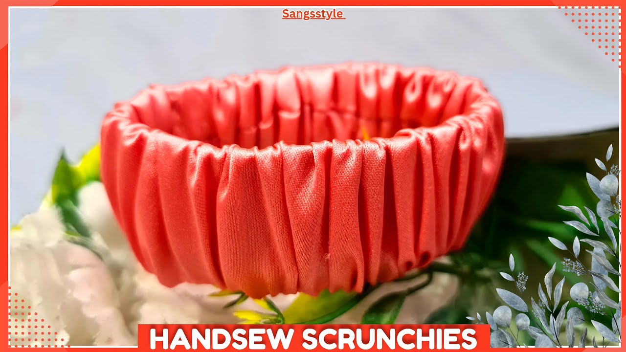 How to make scrunchie bracelet||Handsew wrist scrunchies||diy scrunchies bracelet with wide elastic