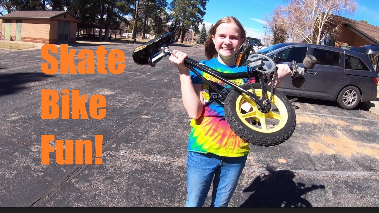 Riding a Skate Bike and Unicycle!