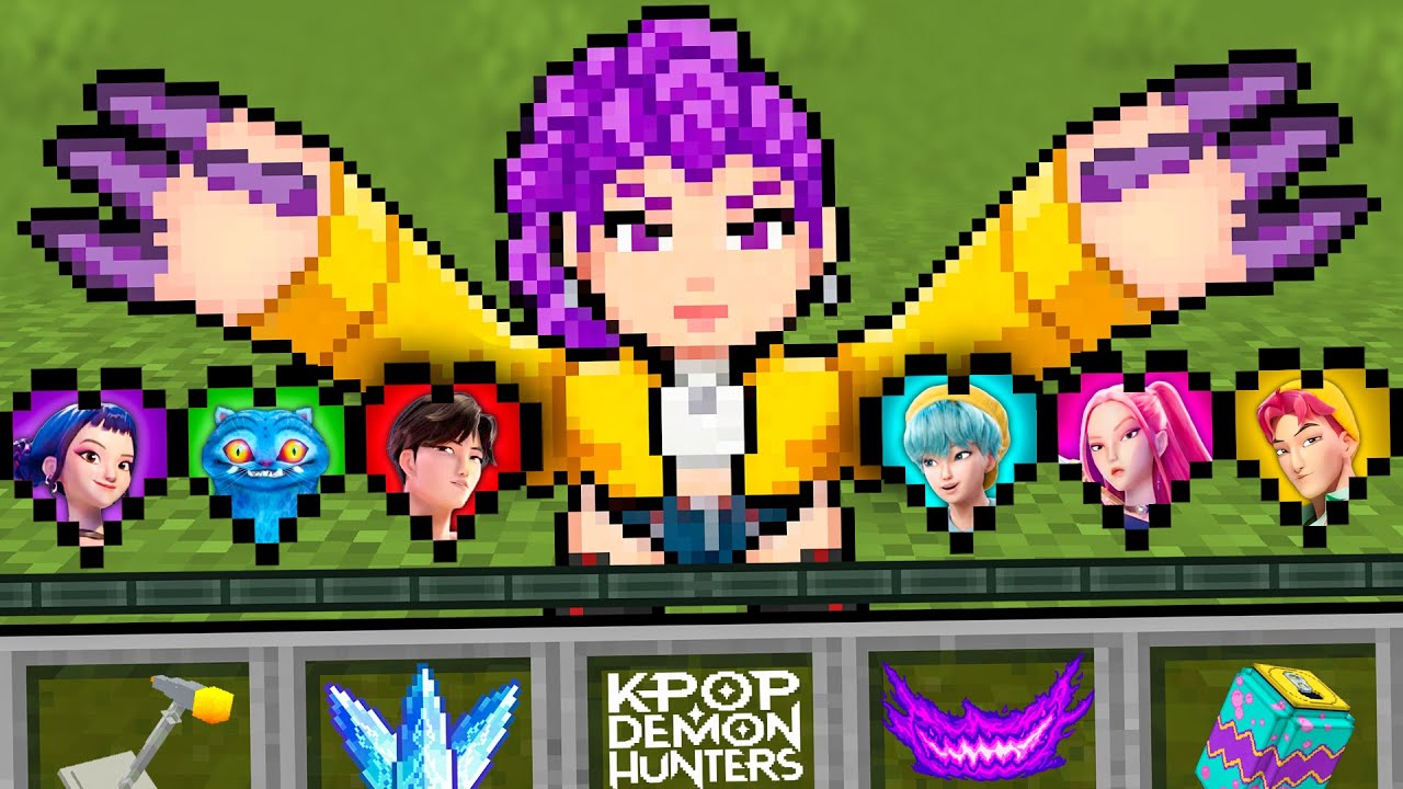 Minecraft, But There’s K-POP DEMON HUNTER Hearts