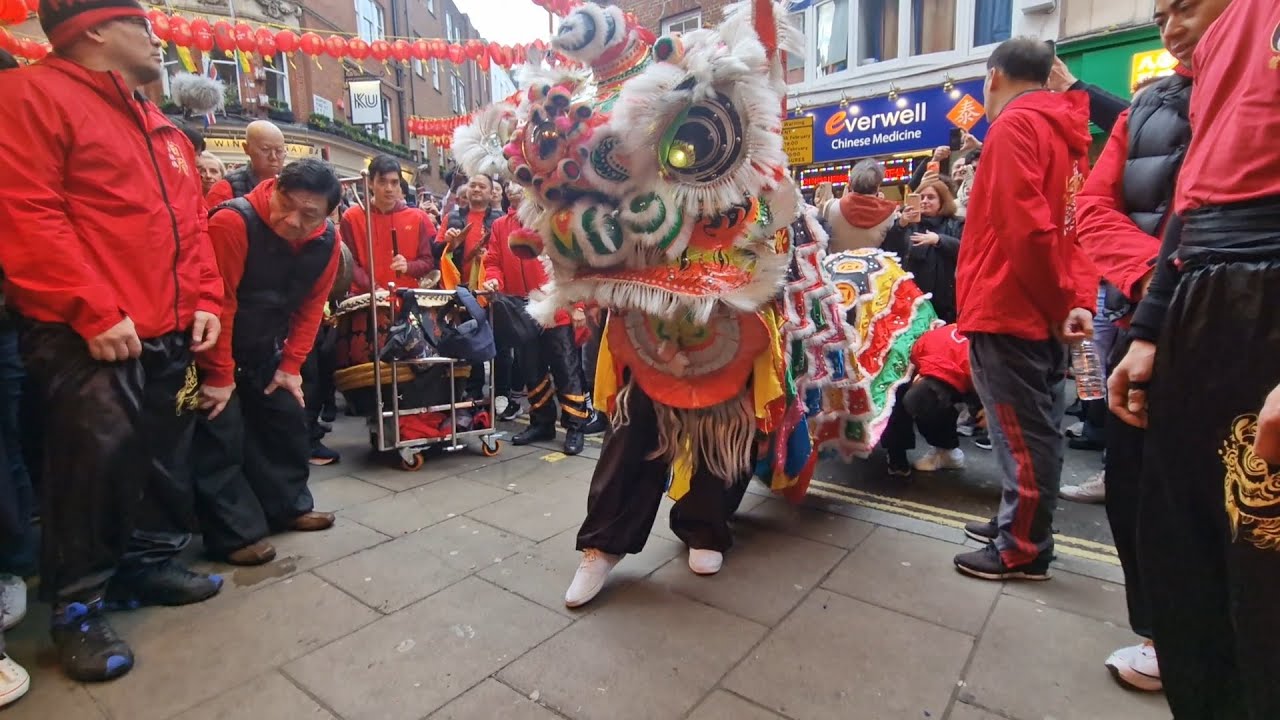 Tang's Pak Mei performed Lion Dance for 6 HOURS STRAIGHT for CNY 2024 | Part 1 | Chinatown London
