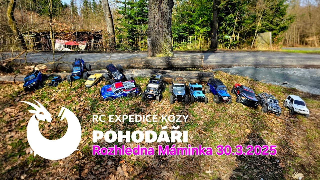 RC expedice kozy POHOD&Aacute;ŘI rozhledna M&aacute;minka 30.3.2025