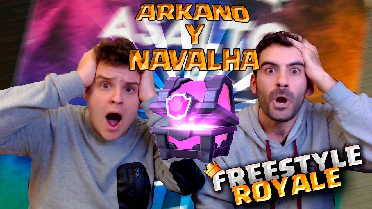 ARKANO IMPROVISA MIENTRAS ABRO COFRES Y JUEGO CLASH ROYALE | NAVALHA - FREESTYLE ROYALE