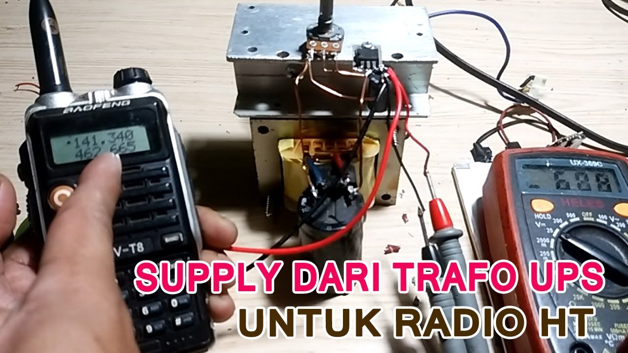 membuat power supply adjustable 7.3 volt untuk radio HT