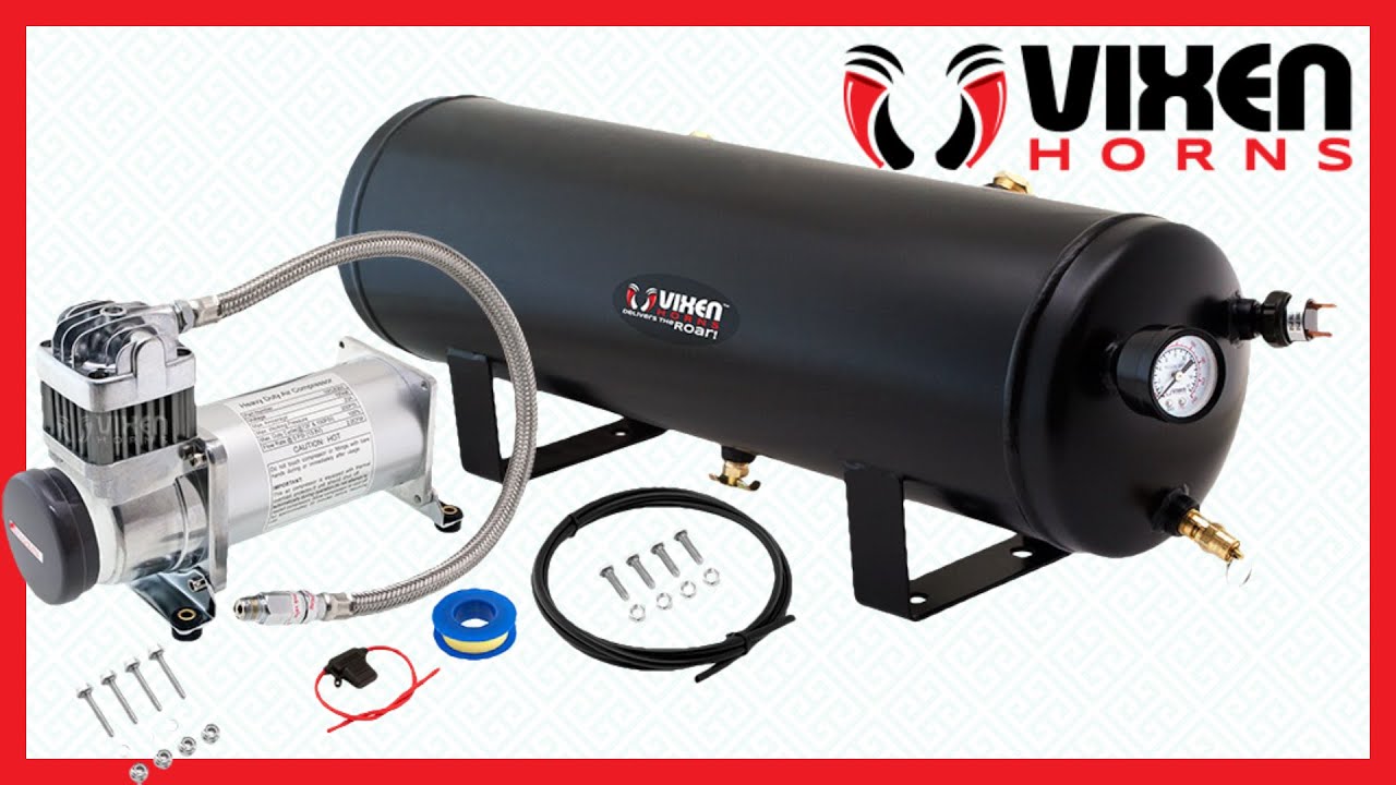 📢 VIXEN HORNS VXO8330 3 Gal Air Tank & Compressor 🔥