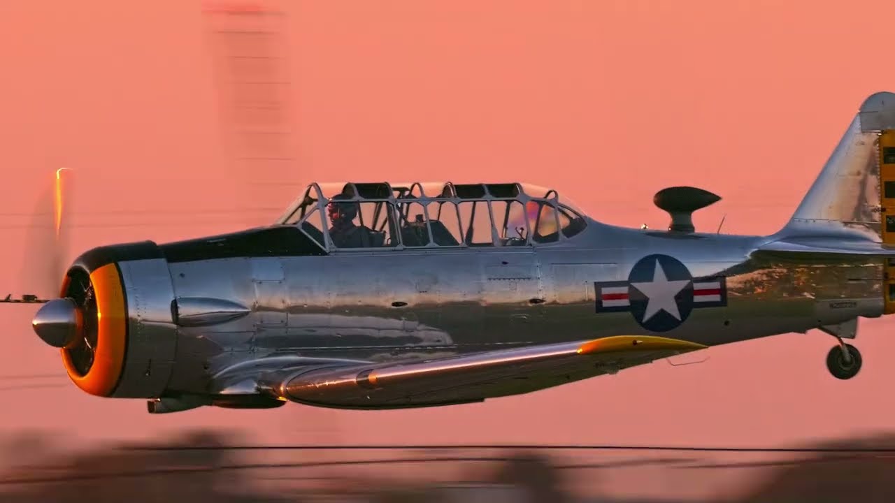 Mirror in the Sky! Polished Aluminum T-6 Harvard 