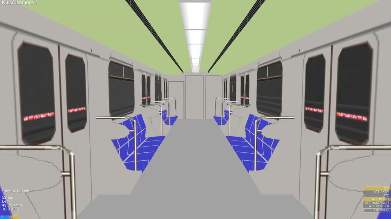 OpenBVE Nizhniy Novgorodi metró Somovskaya vonal (Burevestnik felé)