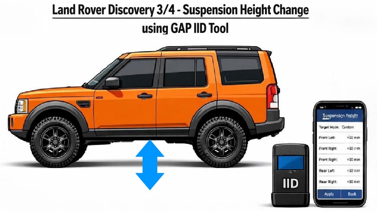 Changing Suspension Height of Land Rover Discovery 3/4 Using the IID Gap Diagnostics Tool