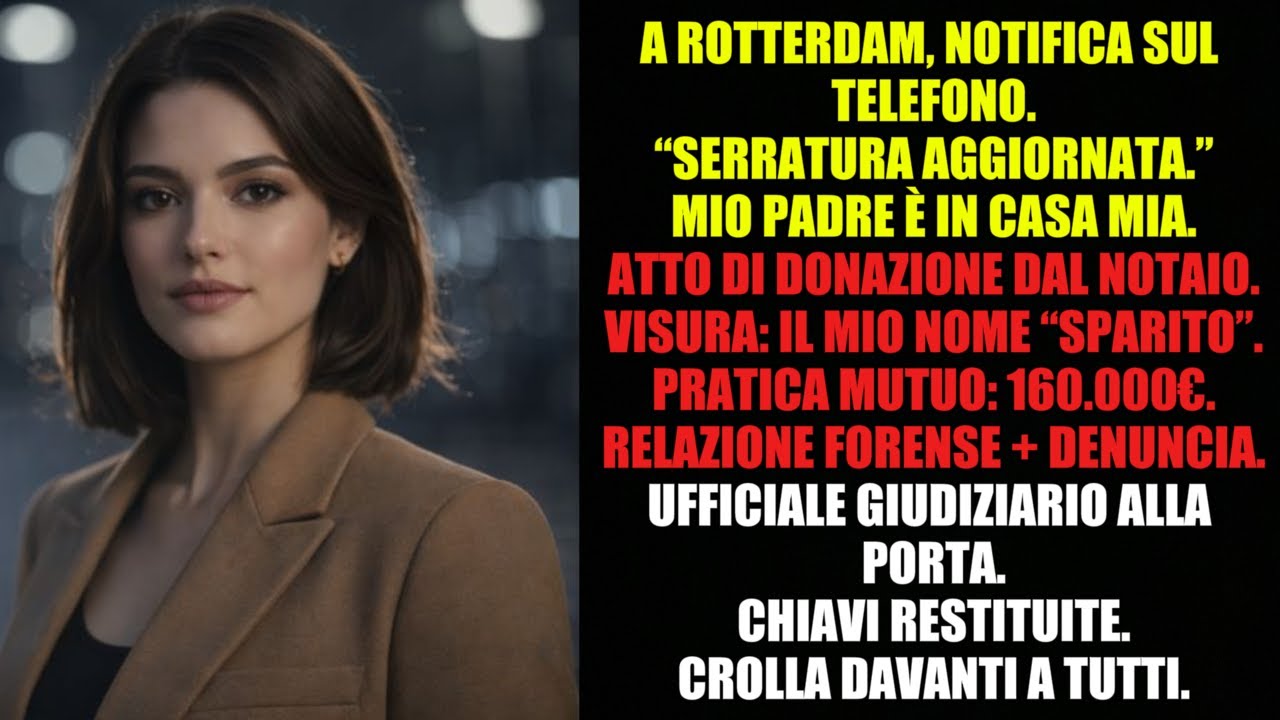 Serratura aggiornata.” Mio padre era in casa mia 🏠🔥