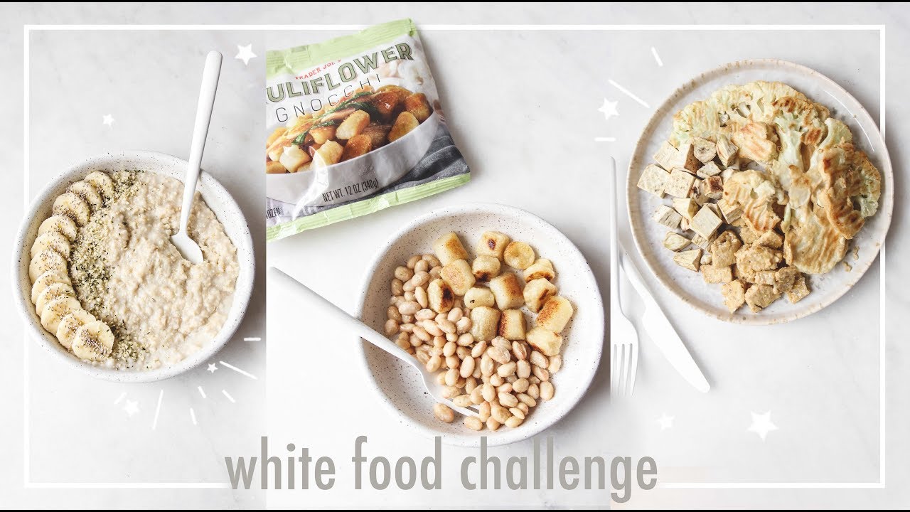 Eating Only White Food 🍚🍴☁️ | What I Ate Today + Cauliflower Gnocchi?