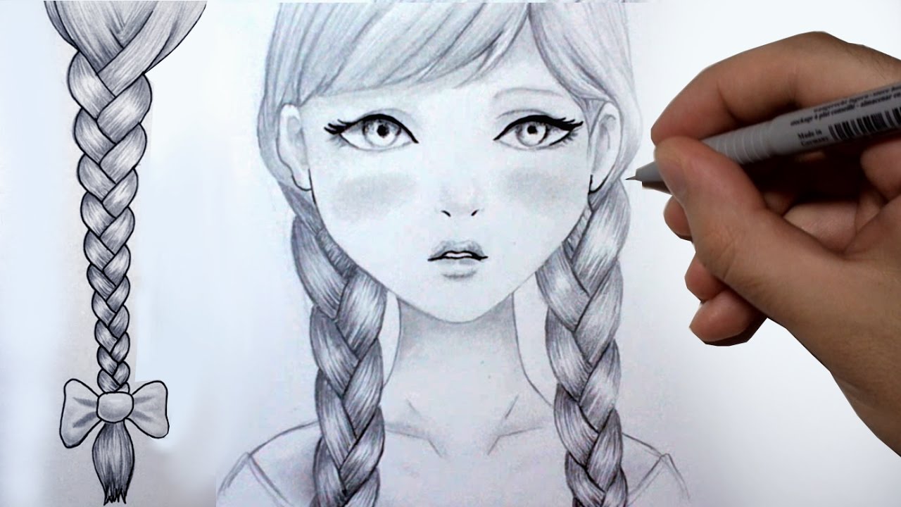 Comment dessiner des tresses [Tutoriel]