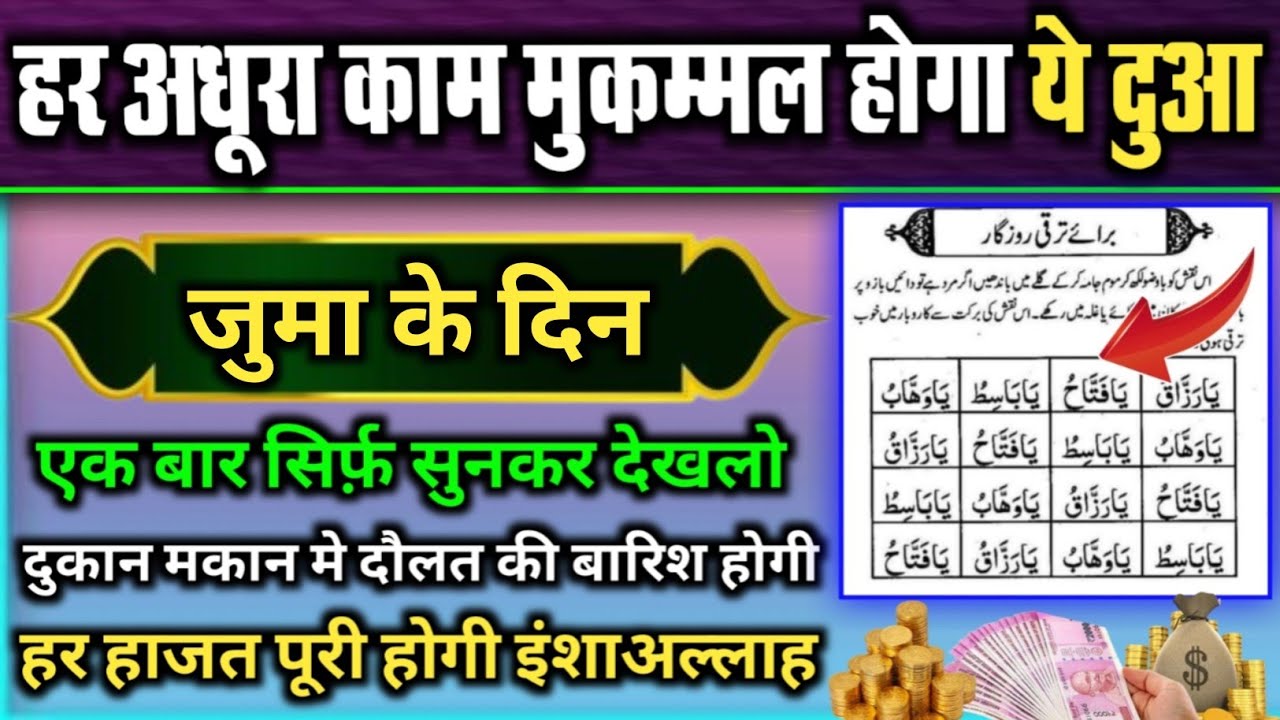 किस्मत खुल जायेगी 🤫 ये दुआ सुनकर देखो | दुआ ए रोज़ी 🤲 | Morning dua | Wazifa for money | Dua E Hajat
