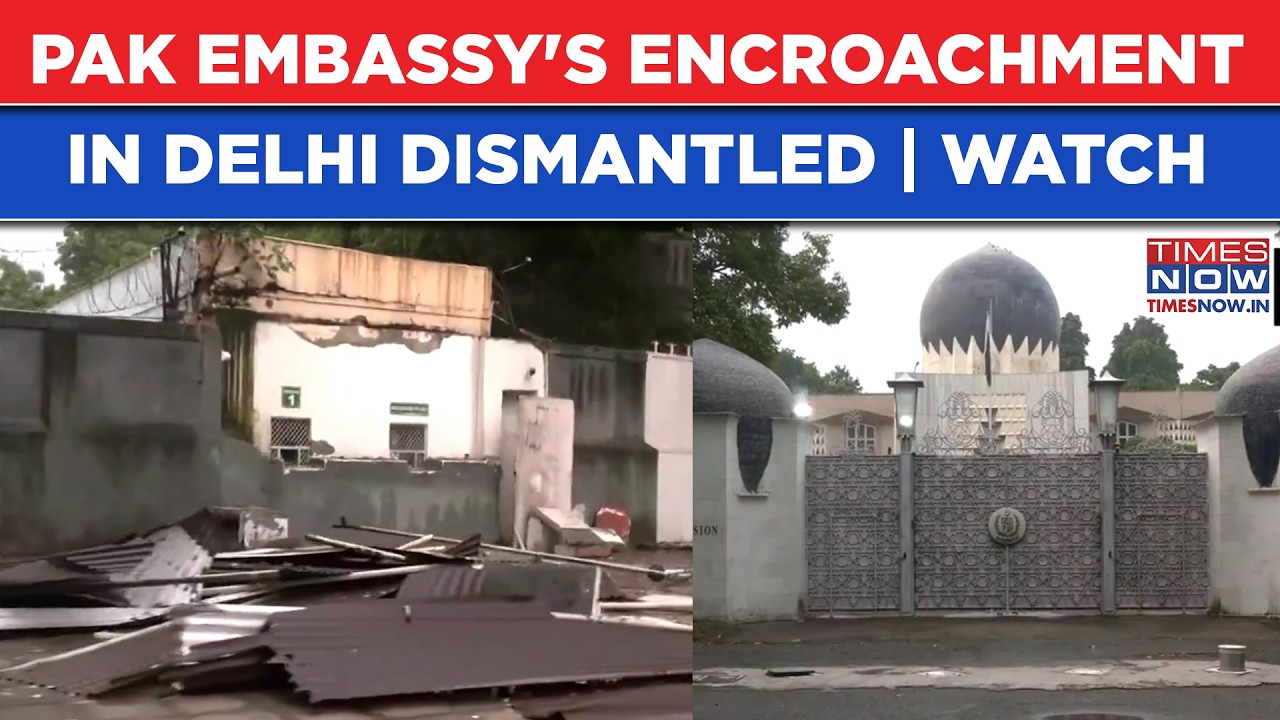Delhi: Pakistan High Commission Security Perimeter Dismantled, Barricades Removed Outside Compound