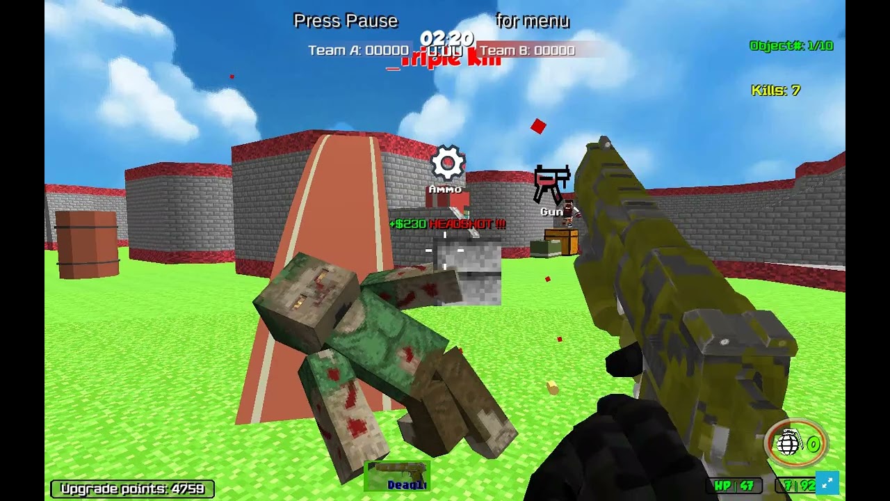 Blocky Combat Swat Zombie Apocalypse 2022 | Walkthrough CrazyGames online