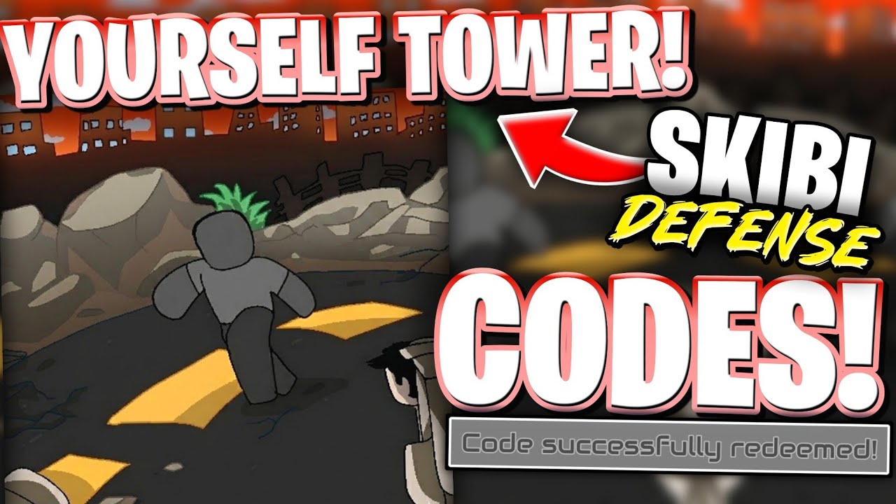 🗼ВАША БАШНЯ! КОДЫ ДЛЯ ROBLOX SKIBI DEFENSE! НОВЫЕ КОДЫ ОБНОВЛЕНИЯ ДЛЯ ВАШЕЙ БАШНИ В SKIBI DEFENSE