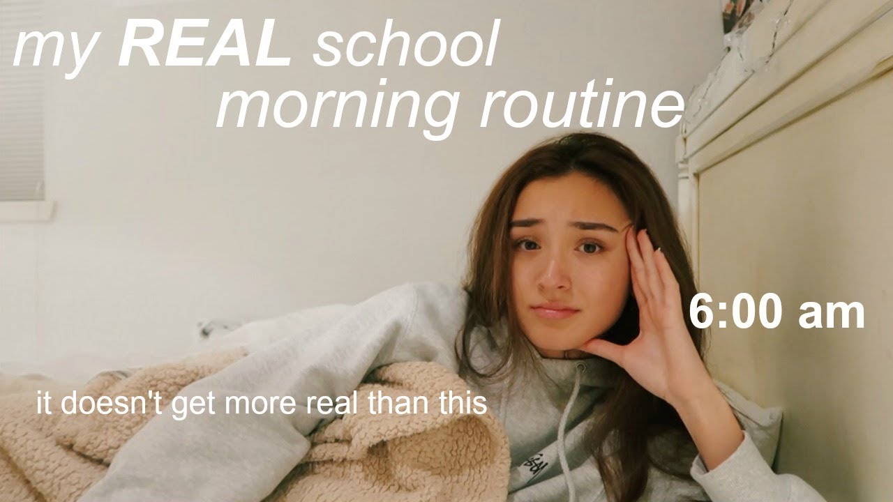 my REAL school morning routine...