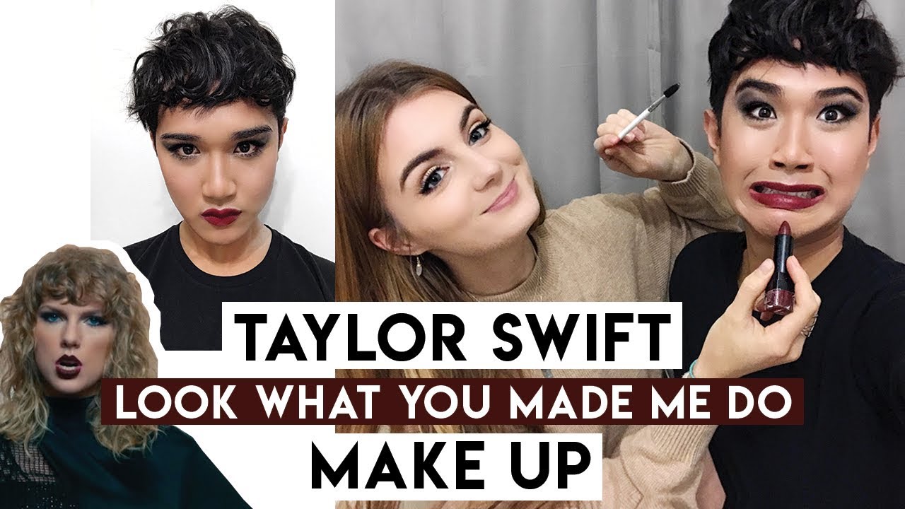 Taylor Swift - Look What You Made Me Do // Men's Make Up Tutorial // My BF Does My Make Up