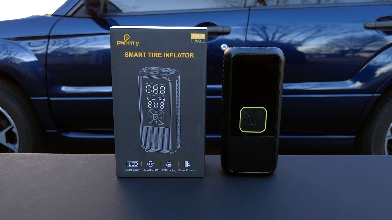 HOW TO SET UP AND USE- PWPERRY Tire Inflator Portable Air Compressor  150PSI Fast & Accurate AirPump