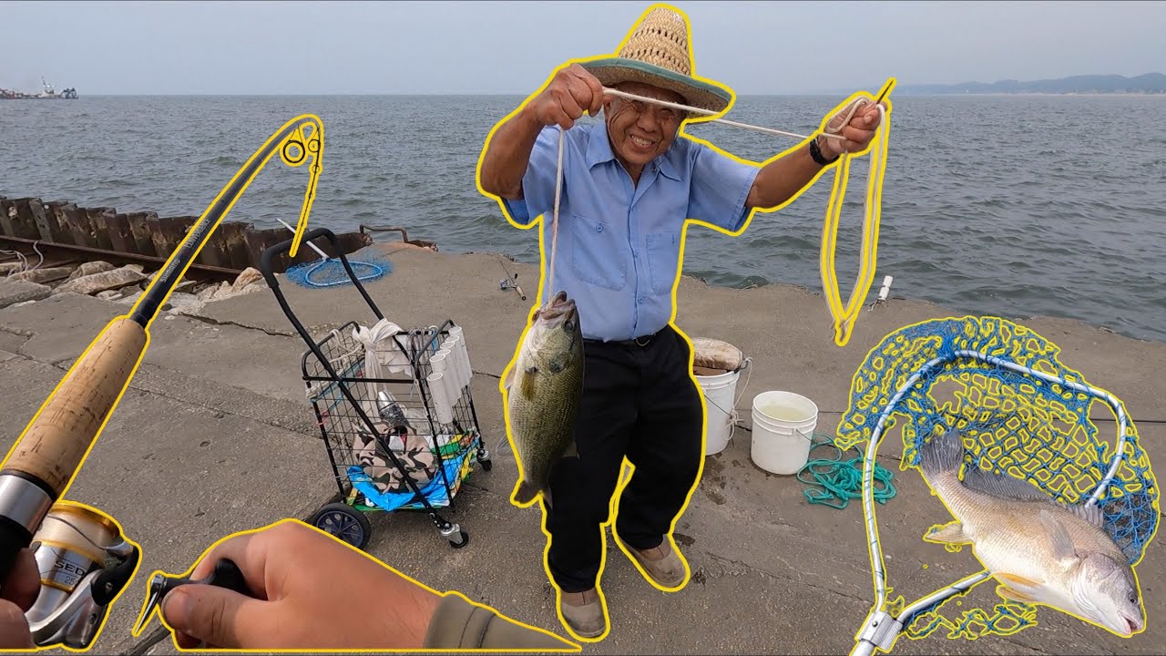Pier Fishing in Grand Haven for Michigan's Croaker Fish!! (Freshwater Drum / Sheepshead)