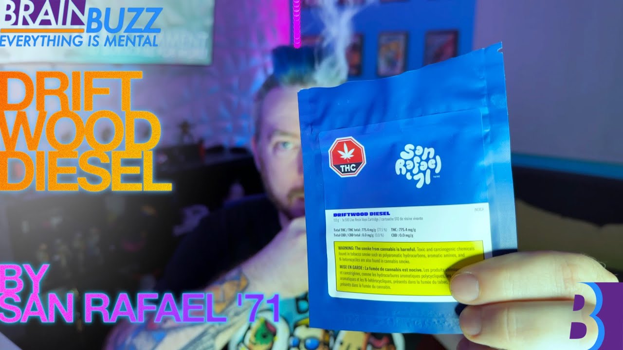 78% THC Vape Cart: Driftwood Diesel by San Rafael '71 - Tested for sleep