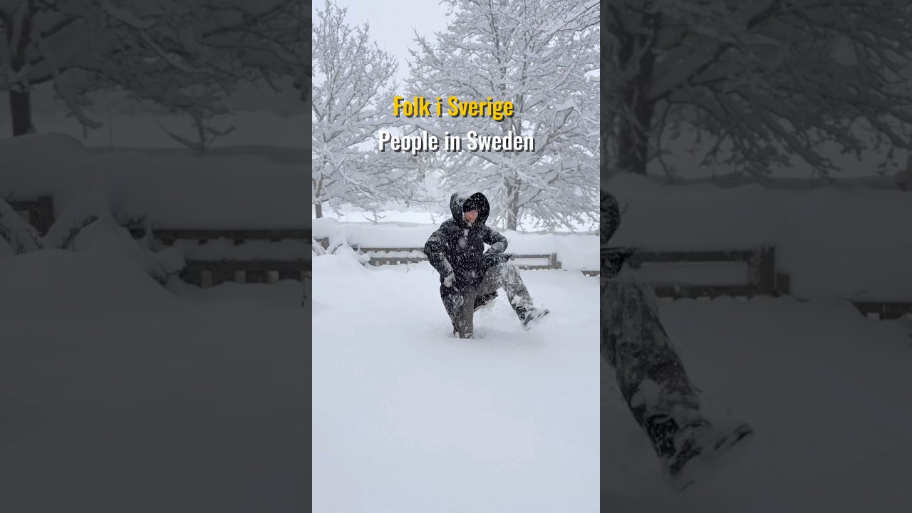 Real winter in Sweden/ learn Swedish here