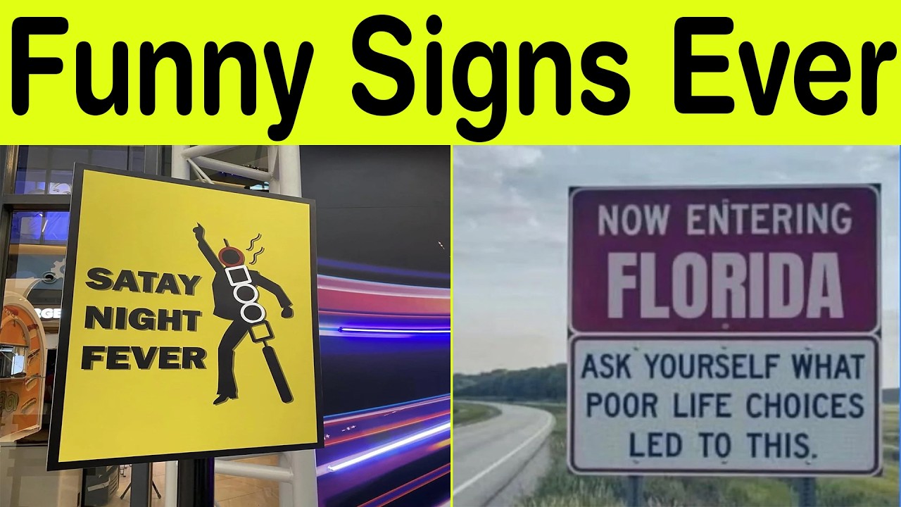 Funny Signs Ever That Make No Sense but Are Way Too Funny! || Happy Panda