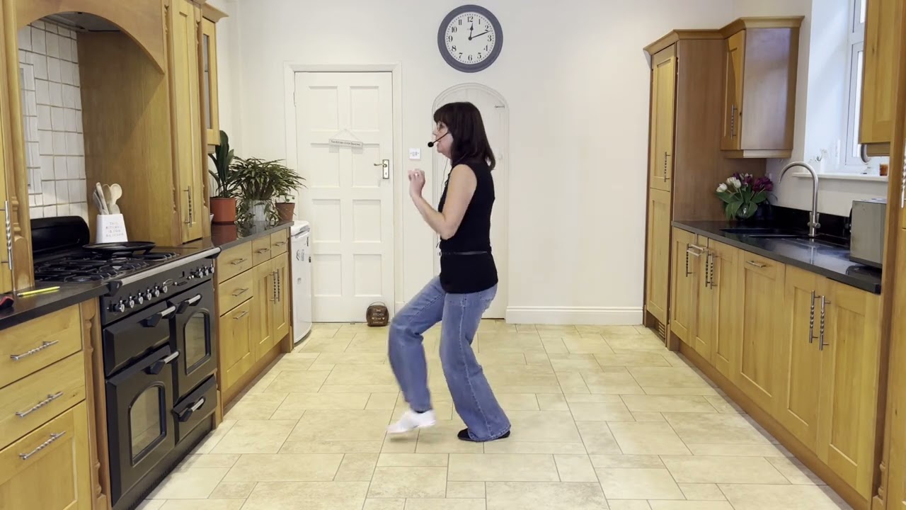 Caribbean Pearl Line Dance Demo + practice with music & instruction