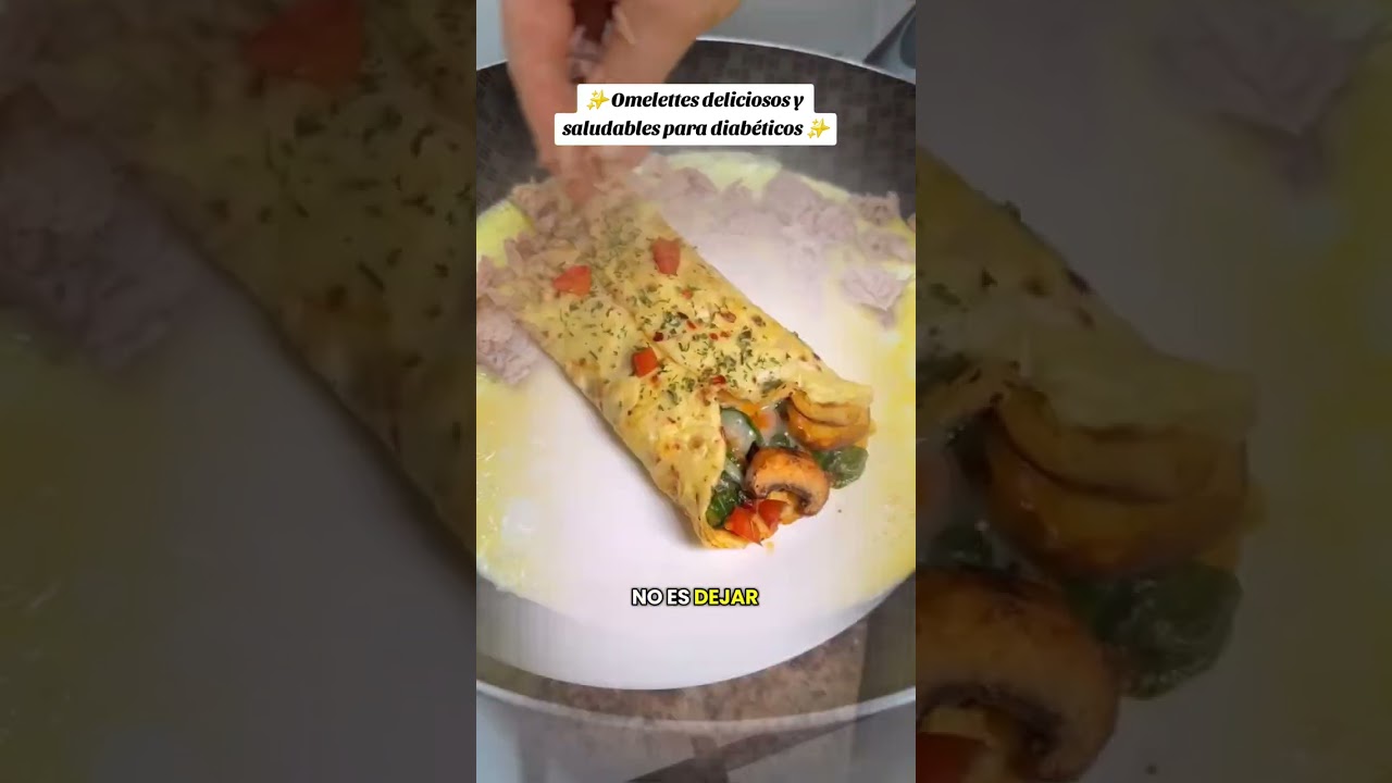 Desayunos con huevo para diabéticos 🍳 | Omelettes saludables y saciantes