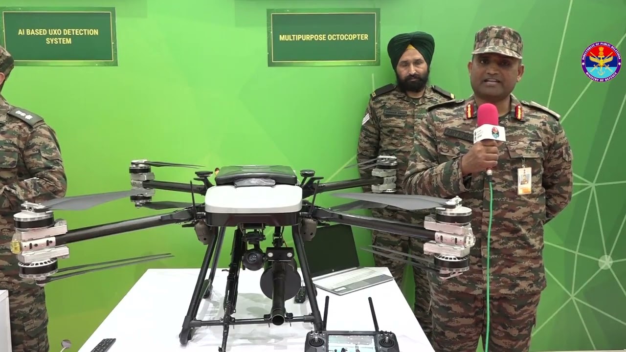 Multipurpose Octocopter by Indian Army | Indigenous innovation by Army Design Bureau
