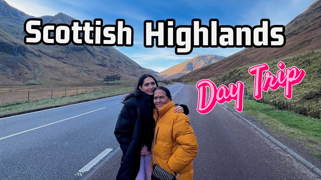 DAY TRIP FROM EDINBURGH TO HIGHLANDS VIA BUS | GLENCO | INVERNESS | INDIANS IN LONDON | DAILY LIFE