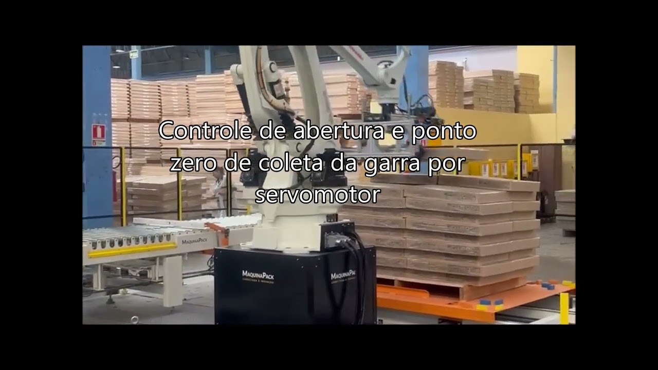 MP MaquinaPack - Robô paletizador pallets irregulares