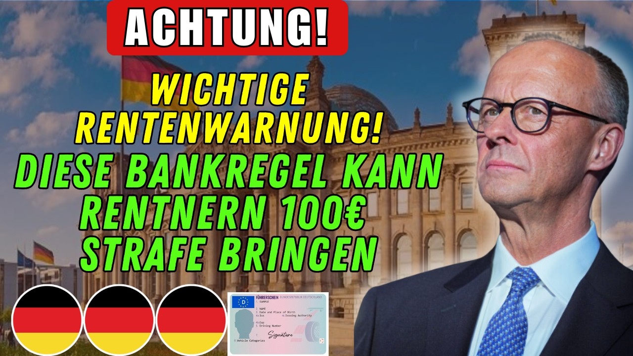 🔴 Wichtiger Hinweis für Rentner: Diese Bankregel kann in Deutschland zu einer Geldstrafe von 100 €