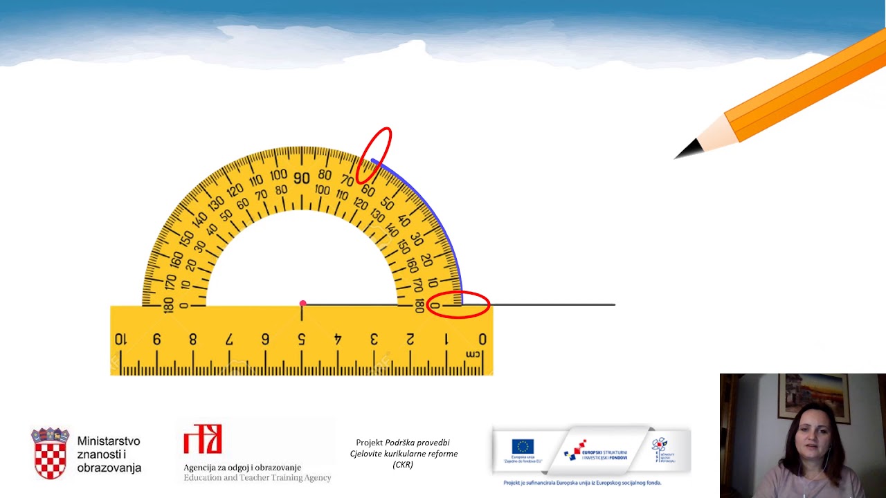 Matematika, 5. r. OŠ - Određivanje mjere i crtanje kuta zadane mjere