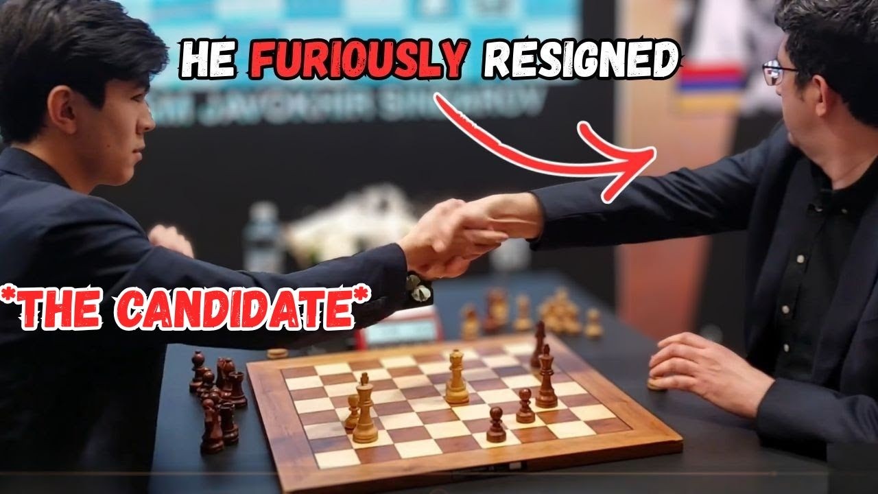 Sindarov Defeats Kramnik, Who Walks Off Immediately