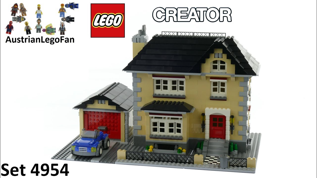 Lego Creator 4954 Model Town House - Lego Speed Build Review