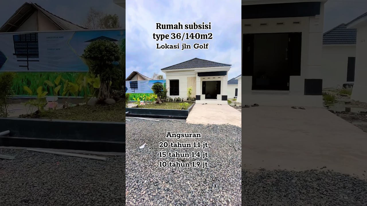 Rumah subsidi type 36/140m2