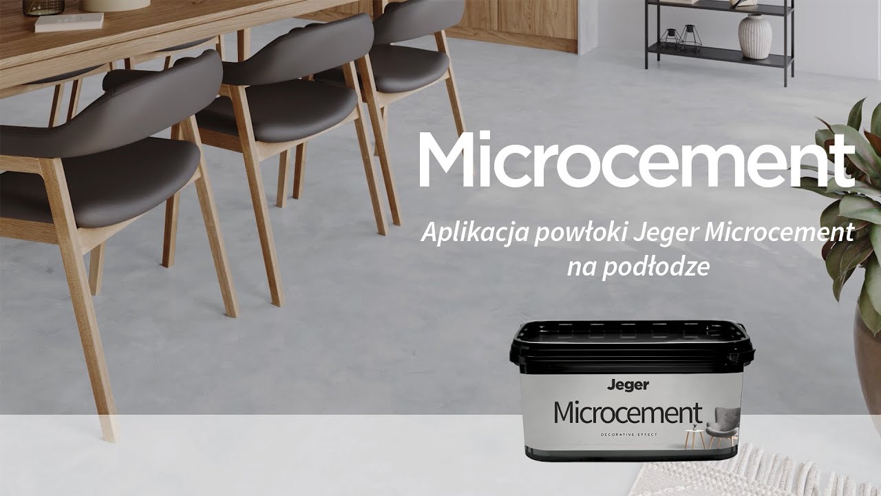 💡Film instruktażowy - Jeger Microcement - Nakładanie powłoki dekoracyjnej na podłogę - DIY