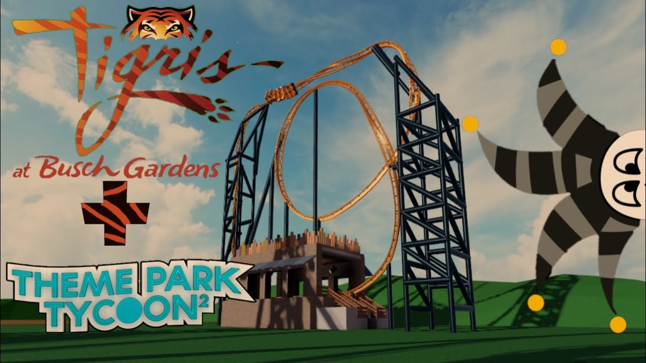 Building Tigris from Bush Gardens Tampa Bay in Theme Park Tycoon 2