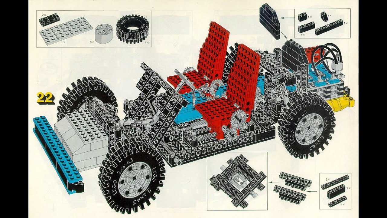 LEGO Technic 8860, Car Chassis - инструкции по сборке