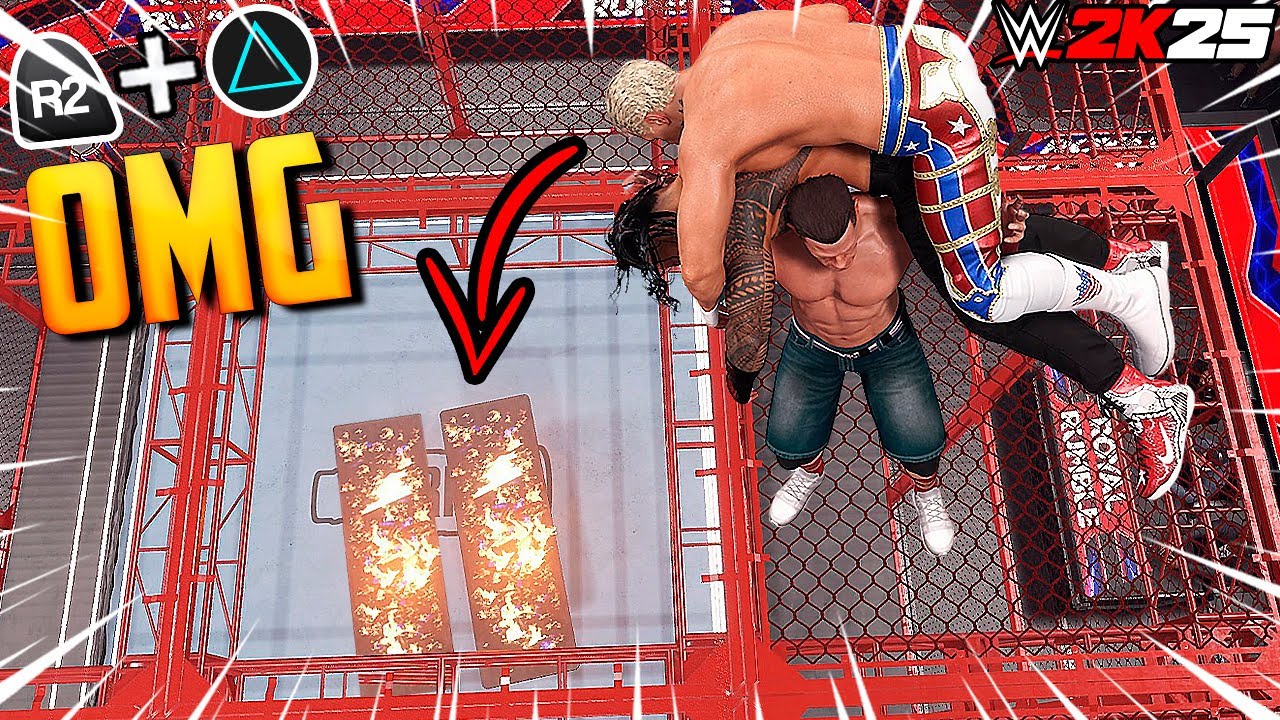 WWE 2K25 — 100 лучших экстремальных финишеров! (Чистый хаос)