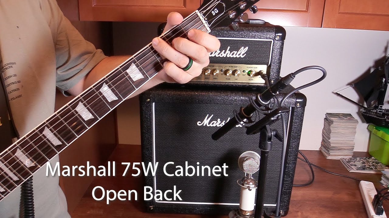 Marshall MX112R Cab with Celestion Seventy-80 Speaker - Open vs Closed Back Test