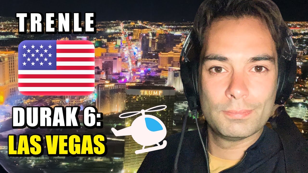 Las Vegas Helikopter Turu 🚁 Kumarda Kazanıp Uçtum 💰 Kumarhaneler, Oteller, Amerika Vlog