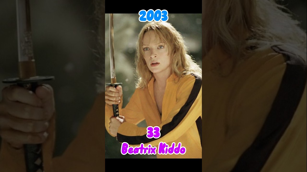 KILL BILL CAST 2003 Before/After #killbill #movie #ytshorts #edit