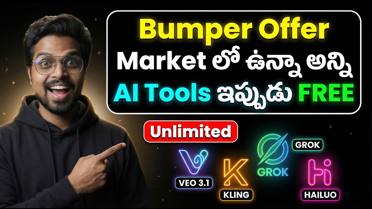 Bumper Offer! Top AI Tools Are Now FREE (Veo, Kling, Grok, Hailuo)