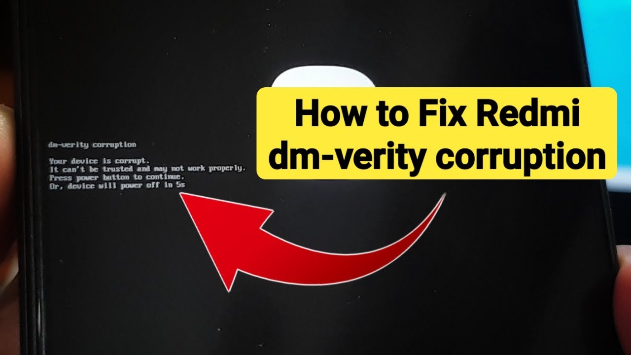 Cara Fix dm-verity corruption Your device is corrupt pada Redmi setelah unlock bootloader