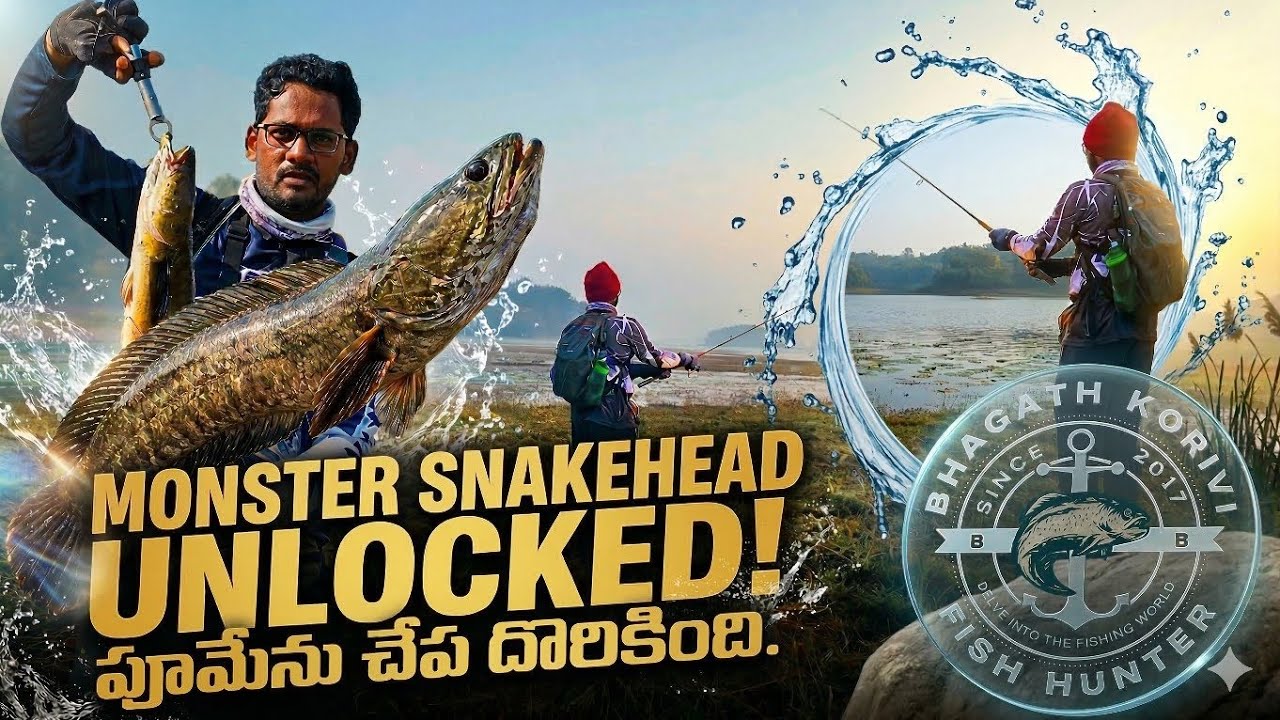 ❗ఈ లొకేషన్ లో పూమెనులు, కొర్రమట్టలు పొట్టు పోట్టున పడ్డాయి మామ..❗BIG SIZE SNAKEHEAD FISH. # Fishing#