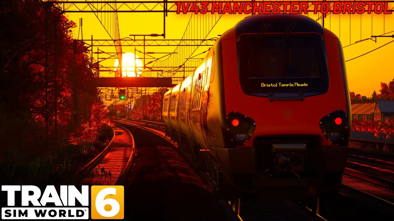 1V43 Manchester to Bristol | Class 220 Voyager | WCML: Birmingham to Crewe | Train Sim World 6
