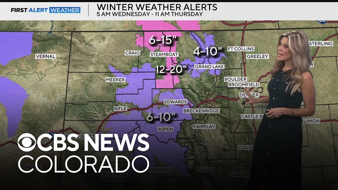 Heavy snow heading for Colorado's high country, rain in Denver